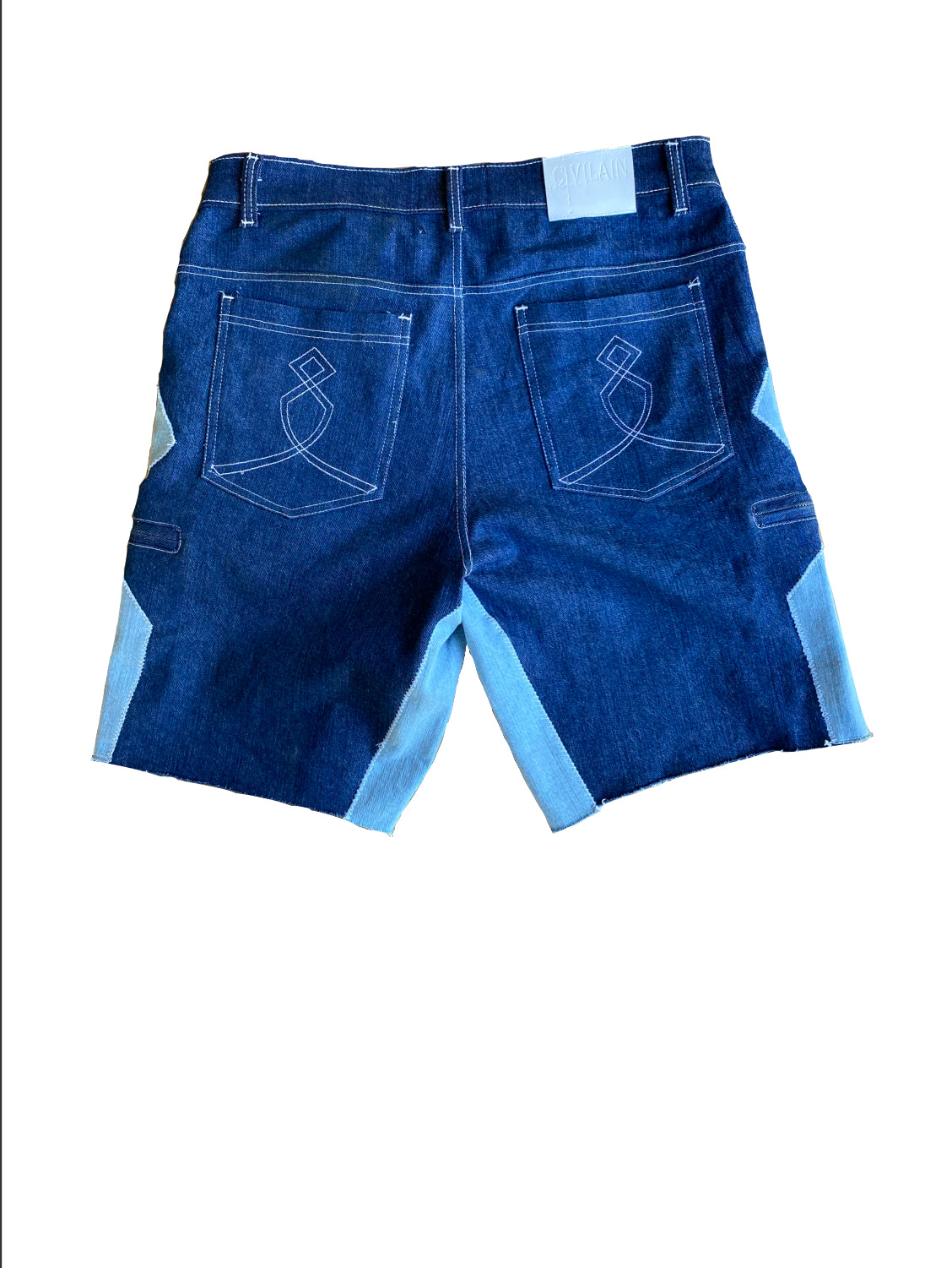 Blue Distressed Jorts