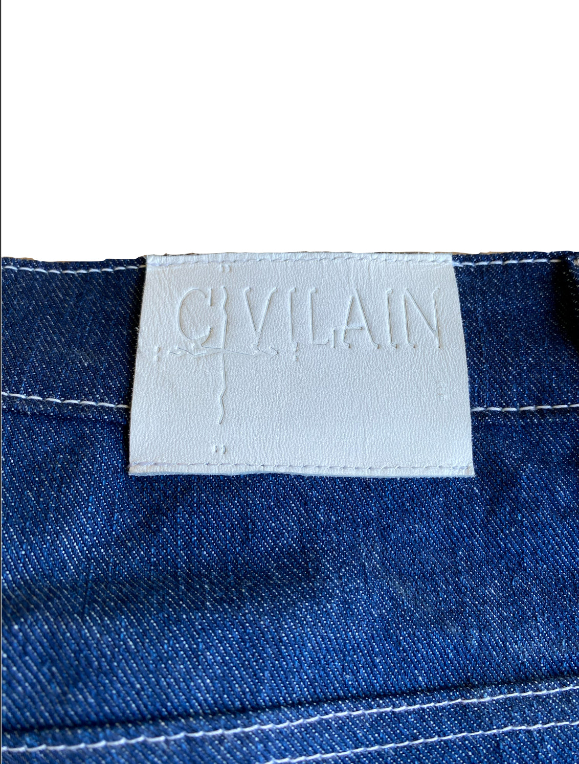 Blue Distressed Jorts