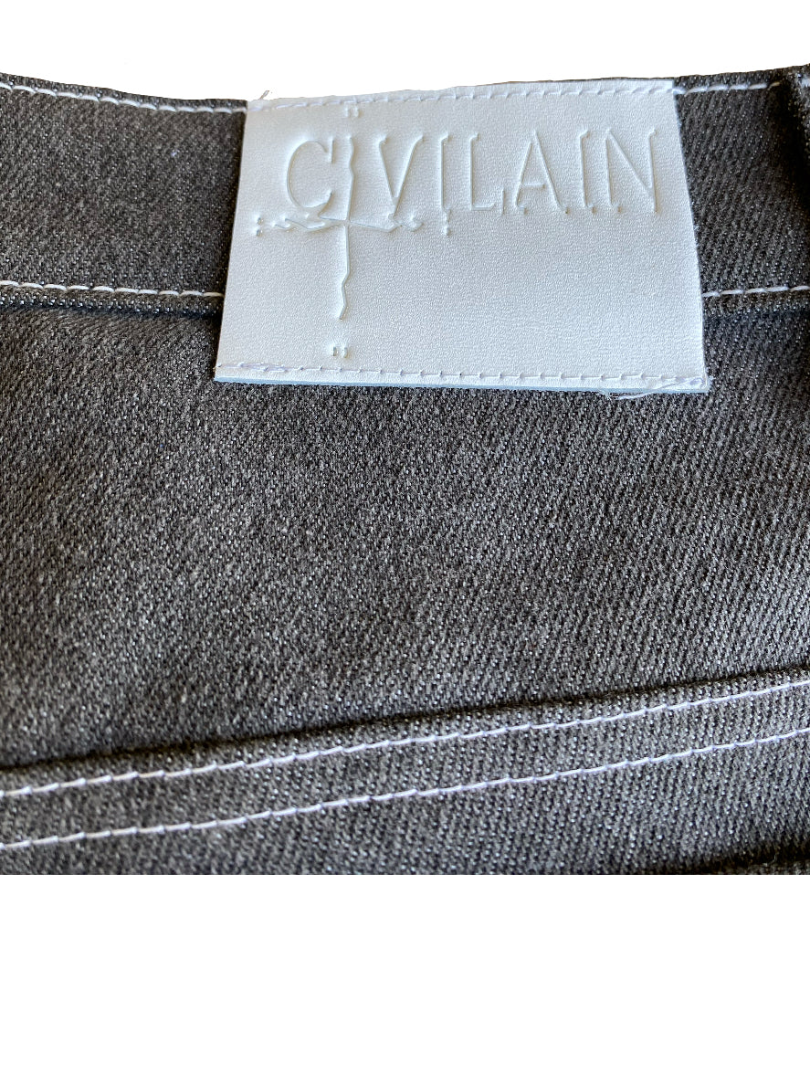 Grey Distressed Jorts